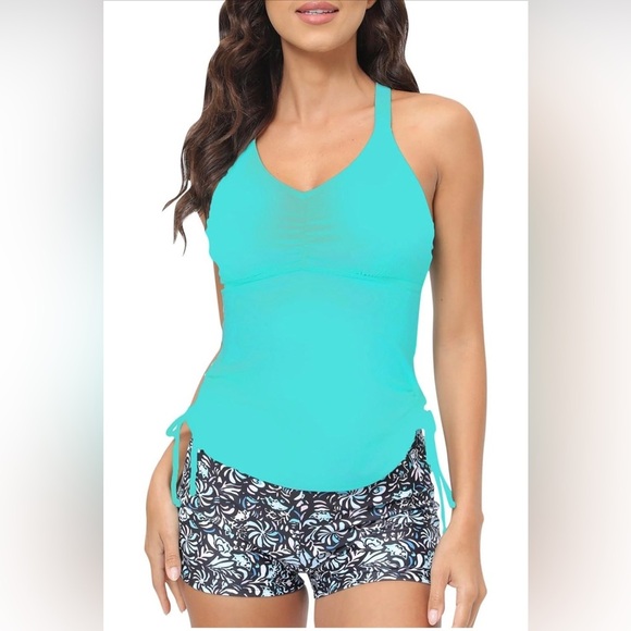 Aqua Tankini Top bikini set - Picture 1 of 16